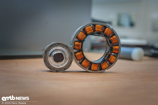 Der 10-polige Magnetkreis im Stern-Joch-Design liefert kurzfristig bis zu 6 Nm Drehmoment