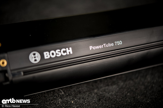 Die Zahl verrät die Kapazität – 750 Wh sind es beim neuen Bosch PowerTube-Akku