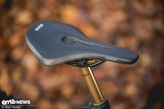 Der Fizik-Sattel ist leider relativ rutschig.