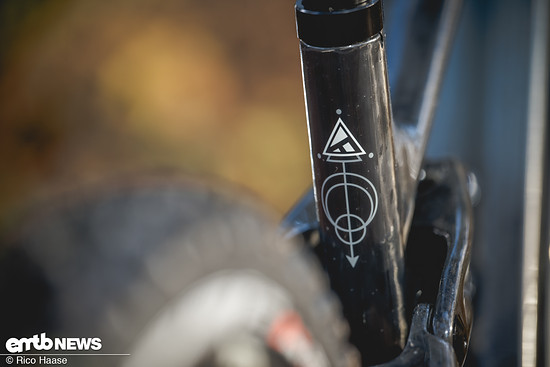 Dieses Sitzrohr beherbergt eine OneUp-Variostütze mit 210 mm bei Rahmengröße S3.