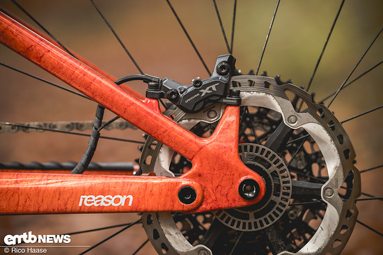 Wie bei allen Rädern mit Avinox-Antrieb sitzt auf der Bremsscheibe zusätzlich eine Lochscheibe.