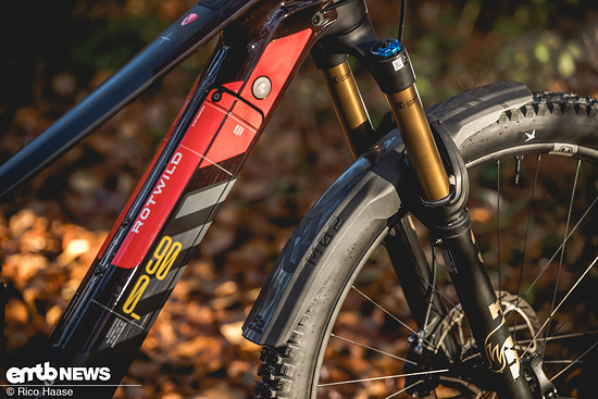 Schützt wirkungsvoll gegen Matsch und Nässe: Unleazhed M02-Frontfender.