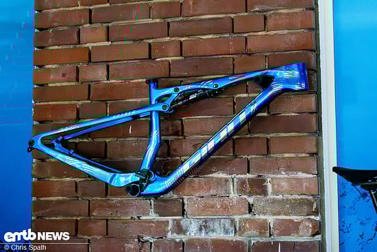 Topaktuell: Das neue Giant Anthem als Rahmenset in Spezialfarbe – das XC-Bike wurde erst kürzlich frisch aufgelegt.