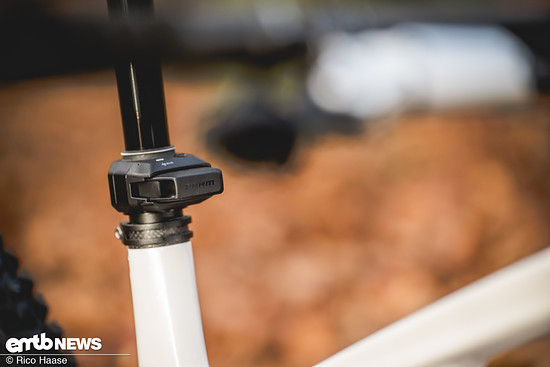 Das Sitzrohr des Haibike Hybe liegt eher auf der langen Seite. Normal sind 200 mm Variostützen bei mir nicht komplett versenkt.