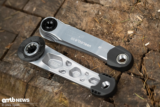 Mit 165 mm sind die Kurbeln verglichen mit den Kurbelarmlängen, die uns interessieren, noch eher auf der langen Seite.