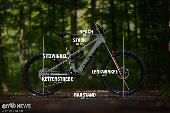 Canyon Neuron.ON CLLCTV mit Geometrieangaben in Rahmengröße L.