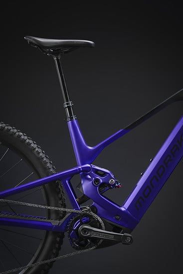 Bei Rahmen setzt Mondraker auf seine bekannte Forward-Geometrie.