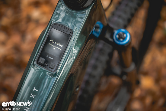 Im breiten Oberrohr sitzt das Bosch Kiox 400C-Display.