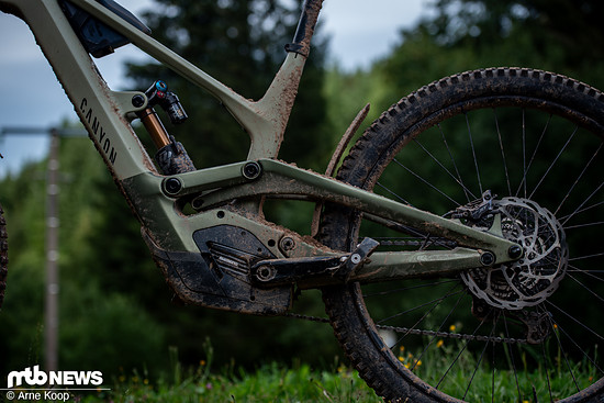 Die auffällige Kinematik des Torque:ON ist für einen tiefen Rahmen rund um das niedrige Oberrohr und den Motor herum konstruiert.