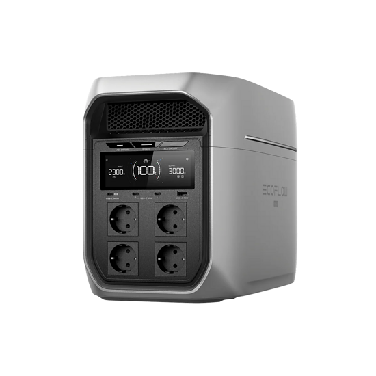 Mobiler ist das kleine Geschwisterchen: Die Eco Flow Delta 3 Max Plus wiegt weniger als die Hälfte der großen Version.