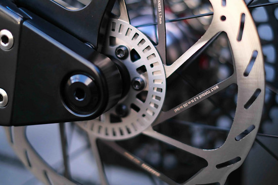 Mit umfangreichem Geometriekonzept wäre das Bike jedoch durchaus spannend – die Kettenstreben lassen sich beispielsweise über austauschbare Ausfallenden von 435 bis 460 mm anpassen – in jeder der drei Rahmengrößen.