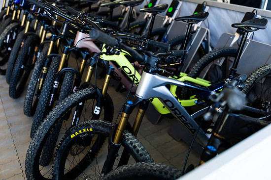 Die Testflotte von Orbea bestand beispielsweise aus diversen Rise.