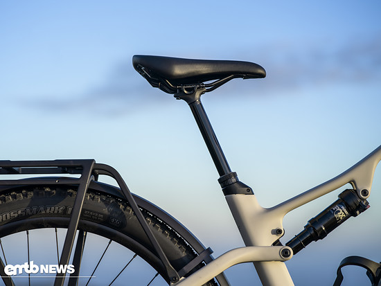 Für mehr Komfort, wurde eine Dropper Post mit 150 bzw. 170 mm Hub verbaut.