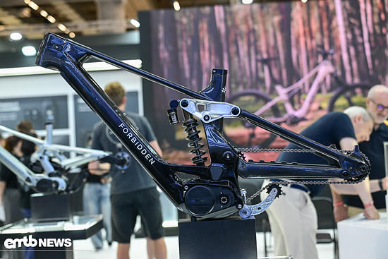 Avinox zeigte den neuen Getriebemotor in mehreren Konzeptbikes – unter anderem gibts hier Prototypen von Forbidden, Commencal und Mondraker zu bestaunen.