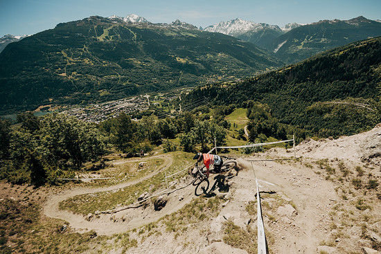 Theo auf der knapp 200hm langen Uphill Stage. Hier war ein gutes Pacing essenziell um unten nicht schon alle Körner zu verschießen.